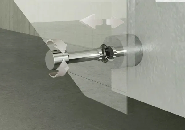 Point fixing ø 50 mm, adjustable